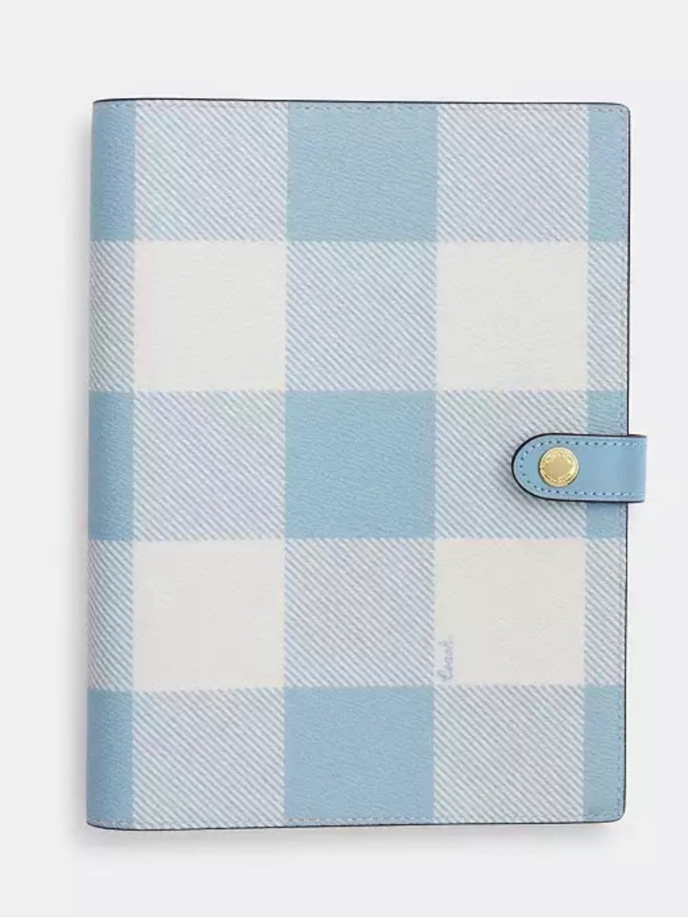 Coach Notebook With Gingham Print - Picture 2 of 3